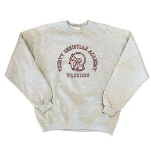 M.J. Soffe Trinity Christian Academy Graphic Sweatshirt Gray Maroon Lake Worth F